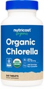 Nutricost Chlorella biologique 500mg, 240 comprimés - sans gluten, non-OGM