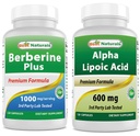 Meilleurs naturels Berberine Plus 1000mg et acide lipoïque alpha 600 mg