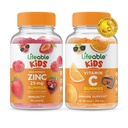 Zinc Lifeable 25mg Enfants + Vitamine C Enfants, Gommies Bundle - Grande dégustation, supplément de vitamine, sans gluten, sans OGM, gommy à croquer