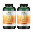 Swanson Vitamine B1 (Thiamine) - favorise le métabolisme sain et fournit un soutien énergétique - supplément de vitamine naturelle soutenant la fonction cellulaire Nerve Optimum - (2 pack)