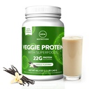 MRM Nutrition Veggie Protéine avec Superfoods (en anglais seulement) Vanilla Flavored (en anglais seulement) 22g Protéine complète (en anglais seulement) Plus de 8,8g Acides aminés essentiels (en anglais seulement) 13 superfoods (en anglais seulement) avec Omega 3s et Omega6s (en anglais seulement)