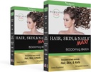 Purvana Max Vitamine des cheveux, de la peau et des ongles - 5000mcg Biotine, acide folique, DMAE, extrait de graines de raisin - Un par jour Vegan cheveux, de la peau, des ongles support - favorise la production de collagène - 30 capsules (paquet de 2)