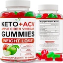 Gummies Keto ACV Avancé Perte de poids - Gummies Keto ACV pour la perte de poids - Supplément Gummy Keto pour les femmes et les hommes - Nettoyer - Detox - vinaigre de cidre de pomme - Fabriqué aux États-Unis