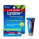 Quantum Health Lip Clear Lysine+ Traitement des plaies froides Soothe & Hydratant les plaies de bouche - L-Lysine Menthol Calendula & Propolis Ointment - Baume de Guérison Transparent Fever Blister - 0,25 Oz