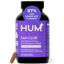 HUM Fan Club Ménopause Probiotic Supplement, Suppléments de ménopause sans œstrogène pour les femmes, non hormonaux, soutient l'énergie et les éclairs chauds, Extrait de graines de raisin et Rhubarb sibérien, 30 capsules végétaliennes