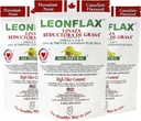 Leonflax, 100 % de graines de lin canadiennes authentiques, teneur en fibres naturelles, supplément alimentaire pour améliorer votre santé digestive, 18 oz, sac, Natural Health Corporation (paquet de 3)