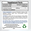 Meilleurs naturels L-Carnitine 1000mg & L-Arginine 1000 mg