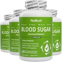NuBest Blood Sugar - Premium-Formel mit Bitter Melon, Ashwagandha, Cinnamon, Chrom, Magnesium, Vitamine, Alpha Lipoic Acid, Cayenne Pepper - Unterstützt gesunden Blutzucker - Pack 4