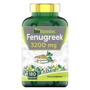 tnvitamins Fenugreek Capsules: 3200 mg - 180 Capsules | Fenugreek Supplement for Men & Women | Fenugreek Seed Powder Extract | Non-GMO | Made in The USA!