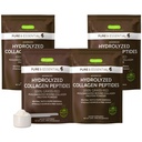 Igennus 100% Poudre de protéines de collagène à base de viande de viande bovine, peptides de colagène hydrolysés de qualité supérieure, types 1, 2 et 3, pour les femmes et les hommes, non OGM, gamme libre, étiquetage propre, mélange facile, 4 x 40 portions