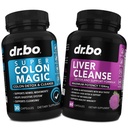Colon Cleanser Detox & Liver Cleanse - 15 jours Colon Cleanse Pills Probiotic & Liver Detox Support Supplément Thistle de lait Dandelion - Bowel Mouvement Suppléments pour l'estomac intestinal Bloating Gut