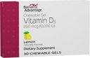 Avantage bariatrique Gels de vitamine D 10 000 UI - Gels à croquer de vitamine D3 - Soutien à la santé des os* - pour les patients bariatriques - Vitamines de bon goût - Facile à utiliser - 30 Compte