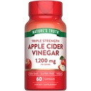 Nature's Truth Apple Cider Vinegar Capsules végétaliennes $ 1200mg $ 60 Veggie Pills $ Force supplémentaire $ Vegan, sans OGM et supplément sans gluten