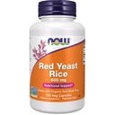 Suppléments, Riz de levure rouge 600 mg, fabriqué avec du riz de levure rouge biologique, 120 capsules de légumes