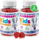 DR. MORITZ Melatonin pour enfants, suppléments végétaliens d'aide au sommeil avec faible sucre, adultes et enfants Melatonin Gommies avec goût de fraise, pour les 4+ ans, 60 comtes
