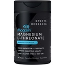 Recherche sportive Magtéin Magnésium L-Thréonate Capsules - Supplément de magnésium pour la mémoire, la focale et la cognition - Magnésium L Thréonate soutient la santé cérébrale, le sommeil et l'humeur- 2000mg, 180 Capsules pour adultes