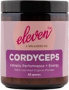 Eleven TLC - Cordyceps Mushroom Powder Superfood,100% Organic, Athletic Performance + Energy, US Grown - 3rd Party Getestet, GMO Free Non - Reactive Glass, Servicings