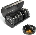 Sukuos Wöchentliche Pille Organizer 4 Mal pro Tag, extra große 7 Tage Pillen Box, Bunte Vitamine Halter Cases für Fischöl, Vitamin, Medikamente, Ergänzungen | Große Behälter | Doppelschutz