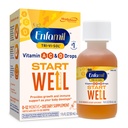 Enfamil Tri-Vi-Sol gouttes multivitamines infantiles, soutient la croissance et la santé immunitaire pour les bébés, bouteille de 50mL