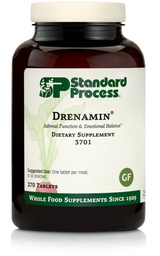 Processus standard Drenamin - Supplément de fonction adrénale pour la réponse au stress sain - Soutienne la production d'énergie saine et le métabolisme - Sans gluten, sans lait et sans soja - 270 comprimés (270 portions)