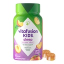 Vitafusion Kids Melatonin Suppléments Gummy, Suppléments de soutien pour le sommeil aromatisés aux pêches tropicales (1), 50 Compte