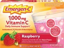 Alacer Emergen-C Vitamine C Mélange de boissons gazeuses framboise - 1000 Mg - 30 paquets
