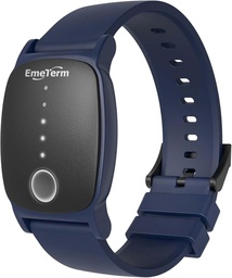EmeTerm Explorez la bande de poignets anti-nausea de la FDA IP67 Imperméable Mouvement du matin Bande de soulagement de la maladie Rechargeable Classic Strap Design Drogue Libre Non-rowsy sans effets secondaires Bleu marine