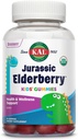 KAL Jurassic Elderberry Kids Gummies | Gesunde Immununterstützung | USDA Organic, Vegan, Gluten Free | 30 Serv, 60 Ct