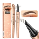 Q706 Stylo sourcil, 4 embouti, précis, durable, imperméable maquillage des sourcils (2# Brun foncé)
