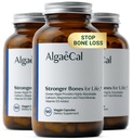 ALGAECAL - Supplément de calcium à base végétale avec vitamine D3 (1000 UI) pour la résistance aux os, contient 13 minéraux pour la santé des os, calcium organique (750 mg) pour les femmes et les hommes, 90 capsules, 3 mois d'approvisionnement