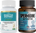 800mg Enzymes digestifs pour les hommes et les femmes + Supplément de spermidine et de fisétine - 20mg de spermidine 3HCL 98%