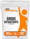 BulkSupplements.com Poudre de bitartrate DMAE - Bitartrate de diméthylaminoéthanol, supplément DMAE - Sans aromatisé et sans gluten, 350mg par portion, 1kg (2,2lbs) (paquet de 1)