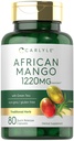 Supplément de mangue africaine Carlyle 1220mg , 80 Capsules , sans gluten