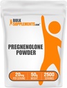 BulkSupplements.com Pregnenolone Powder - Nutritional Supplement, Pregnenolone 20mg - Pure & Gluten Free, 20mg per Serving, 50g (1.8 oz) (Pack of 1)