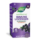 Nature's Way Sambucus Immune Lozenges, mit Vitamin C, Black Elderberry Extract, Immune Support*, 30 Lozenges (Packaging May Vary)