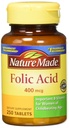 Acide folique de la nature (400 μg) Comprimés, 250 Nombre, paquet de 2