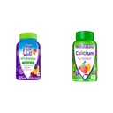 Vitafusion Fibre Bien Probiotiques Gummies Adultes 60 Comte & Calcium Gummy Vitamines Bone Dents Soutien Crème de fruit Aromatisée 100 Comte