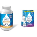 TheraTears 1200mg Omega 3 Supplément pour la nutrition des yeux, Triglycéride de lin biologique Huile de poisson et vitamine E, 180 Compte et traitement des yeux secs gouttes lubrifiantes pour yeux secs, 1 fl oz bouteille Twin Pack