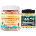 NEVISS D3 5000IU K2 Gommies + Gommies de Calcium d'algues marines