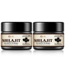 Résine chilajit biologique chilajit pure himalayenne - 600mg Potence maximale Résine chilajit biologique naturelle avec 85+ minéraux traces et acide fulvic pour l'énergie, support immunitaire, 30 Grams (2 Pack)