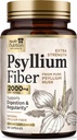 Psyllium Husk Capsules - Psyllium Husk Powder 2000 mg Per Serving - Extra Strength Fiber Supplement for Daily Digestion & Regularity Support - Natural Psyllium Fiber Caps - Bottled USA - 120 Capsules