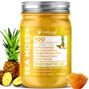 WELLNESS LABSRX Irish Sea Moss Gel Raw - Gel de mass, de mass, d'ananas, de vitamines et de minéraux de Pristine Caribbean Waters, Immune and Digestive Health Support - 10 oz.