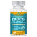 Probiotiques 120 milliards CFU-36 Fraises + Prébiotiques organiques + Complément alimentaire naturel entier pour le soutien ultime de la santé de Gut- 120 Softgels, 60 jours d'approvisionnement