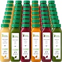 7 Day Juice Cleanse par Fountain Raw, tout naturel detox Cleanse, jus pour le repos corporel, jus pressé froid rapide, excellente façon de sauter à une alimentation saine, 42 bouteille 12oz, 7 coups de gingembre