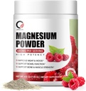 Poudre de glycinate de magnésium - 680mg Supplément complexe de magnésium avec citrate de magnésium, oxyde et vitamine A C D E pour le calme, la nuit et le soutien musculaire - végétalien, non OGM (60 portions, 120 grammes)