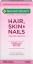 Les cheveux, la peau et les ongles de la nature, 60 caplets