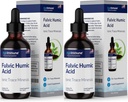 Fulvic Humic Acid Liquid Supplement. Pflanzen abgeleitete Mineraltropfen, über 75 Trace Minerals for Energy Boost. Bis zu 8 Monate Versorgung. Konzentration 250%. 2 Unzen jeder. 2 Flaschen.