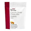 Avantage bariatrique Citrate de calcium Morceaux à croquer 500 mg - Très absorbant et digestible - Vitamine D3 - Supplément de calcium facilement à croquer - Mangue à ananas - 90 Compte