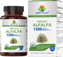 Brieofood Bio Alfalfa 1500mg, 45 Servierungen, Vegetarisch, Glutenfrei, 90 vegetarische Tabletten