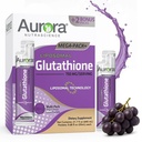 Aurora Nutrascience Mega-Liposomal Liquid Glutathione, Immun- & Antioxidant Gut Health Support Supplement, 750 mg pro Servieren, Non-GMO, Sugar-Free, 32 Single Serve Packets